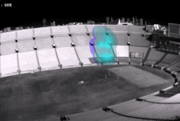 SF6 detection in a stadium